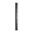 Spirala plastična za uvez do 210 listova 25mm 50/1 okrugla crna 20618