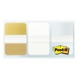 Zastavica 25,4x38,1mm 3x12 listova Printed Metallic Post-it 3M 3 boje 23380