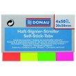 Zastavica 50x20mm 4x50 listova papirnata Donau 4 boja 26738