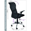 Stolica uredska Rhodes crna 31180