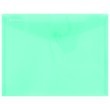 Kuverta s gumbom pp Donau C5 240x186mm zelena prozirna 25632