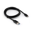 Kabel USB tip A-M<=>USB tip C-M  1.0m crni - SBOX 22400