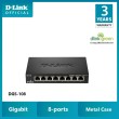 Mrežni switch 10/100/1000Mbps 8 portni D-LINK DGS-108/E metal case 24481