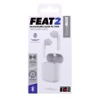 Slušalice+mikrofon T'nB Feat2 - White - Bluetooth 28707