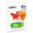 USB 2.0 Flash drive 64GB EMTEC Click Secure C410 Green 25892