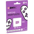 Memorijska kartica Micro Secure Digital  64GB EMTEC UHS-I U3 V30 Gaming Purple 25882