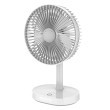 Ventilator PLATINET stolni s punjivom baterijom i LED svjetlom bijeli USB 21988