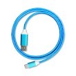 Kabel USB tip A-M<=>USB tip C-M 1.0m 2A LED plavi - PLATINET 28633