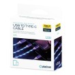 Kabel USB tip A-M<=>USB tip C-M 1.0m 2A LED plavi - PLATINET 28636