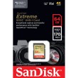 Memorijska kartica Secure Digital 64GB SANDISK Extreme SDXC V30 UHS-I U3 30450