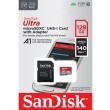 Memorijska kartica Micro Secure Digital 128GB SANDISK Ultra SDXC A1 UHS-I +adapt 30445