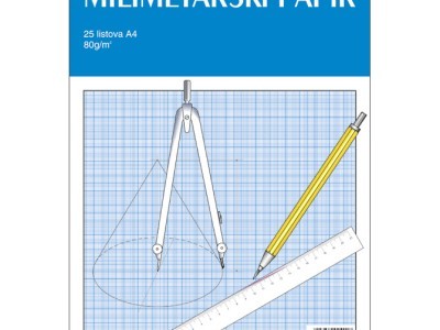 Blok milimetarski A4 25 listova