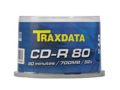 CD-R medij TRAXDATA 700MB 52x speed Spindle  50/1