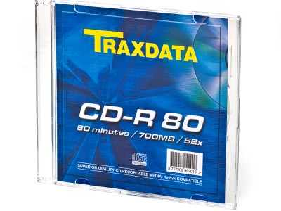 CD-R medij TRAXDATA 700MB 52x speed Slim case