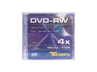 DVD-RW medij TRAXDATA 4.7GB 4x speed Jewel case