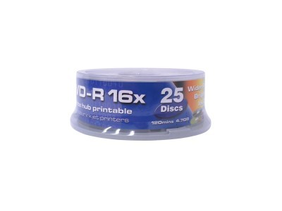 DVD-R medij TRAXDATA 4.7GB 16x speed Spindle  25/1 White Printable