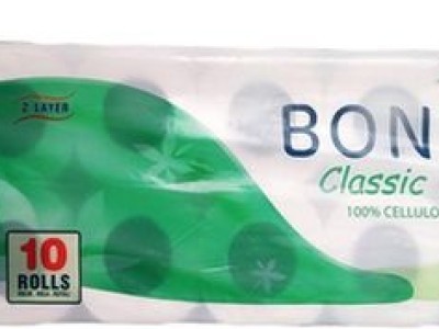 Papir toaletni u roli 2-slojni 10/1 bijeli Boni Classic
