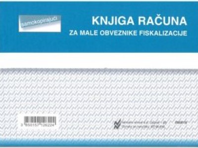 TI.IX-410 Knjiga računa A6, 3x50 listova (za male obveznike fiskalizacije)OS