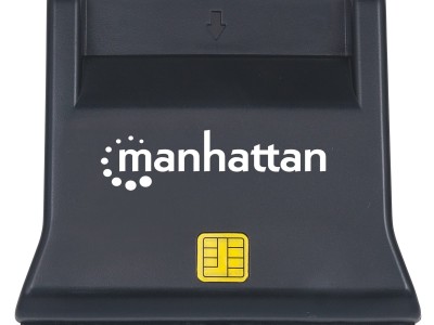 Card reader MANHATTAN Upright za Smart kartice - USB, black