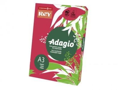 Papir fotokopirni color A3  80gr Rey Adagio intense 500/1 crveni 22 Rosso