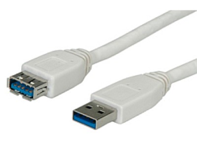 Kabel USB tip A-M<=>USB tip A-Ž  1.8m USB3.0 produžni - ROLINE- bijeli