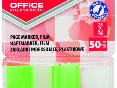Zastavica  25x43mm 50 listova film poluprozirni Office products zelena
