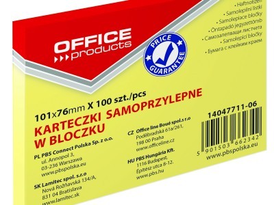 Blok samoljepljivi  101x76mm 100 listova Office products