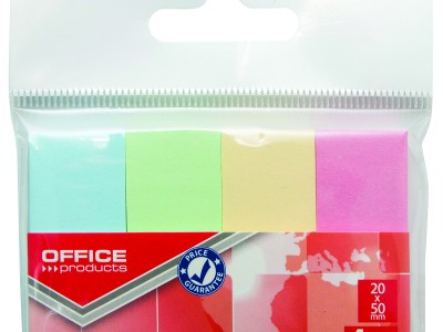 Zastavica 50x20mm 4x50 listova papirnata Office products 4 pastelne boje