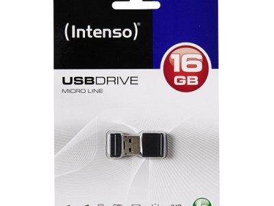 USB 2.0 Flash drive  16GB INTENSO Micro Line - crni