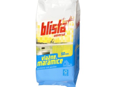 Maramice univerzalne vlažne za održavanje svih površina Blista 50/1