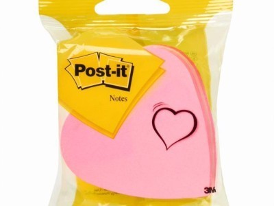 Blok samoljepljivi Srce 225 listova Post-it 3M 2007H