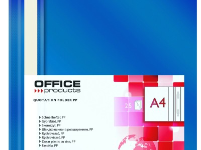 Fascikl euromehanika  A4 Office products 1/1 tamno plavi