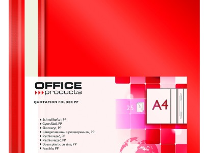 Fascikl euromehanika  A4 Office products 1/1 crveni