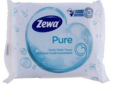 Papir toaletni listići vlažni Zewa pure white 42/1