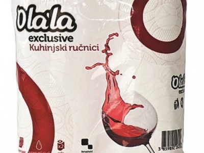 Papirnati ručnici u roli 23cm 3-sl. 2/1 exclusive Olala Vino