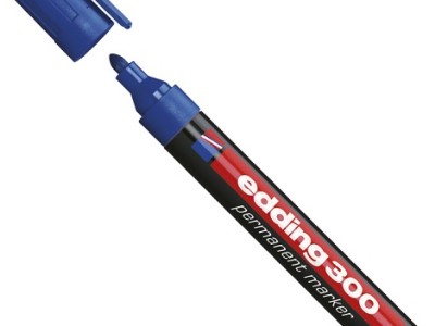 Marker permanentni 1,5-3mm Edding 300 okrugli vrh plavi