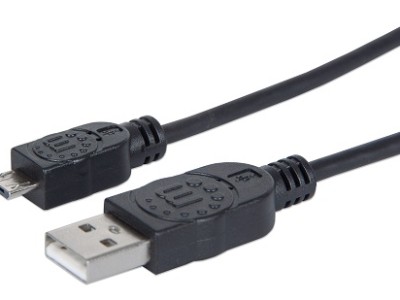 Kabel USB tip A-M<=>USB tip micro B-M  1.8m Black - MANHATTAN