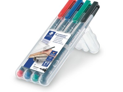 Marker permanentni 0,6mm CD/DVD Staedtler Lumocolor 318 4/1