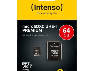 Memorijska kartica Micro Secure Digital  64GB INTENSO UHS-I SDXC + Adapter