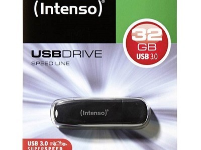 USB 3.0 Flash drive  32GB INTENSO Speed Line - black