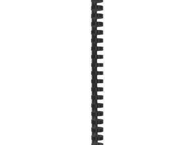 Spirala plastična za uvez do 150 listova 19mm 100/1 okrugla crna