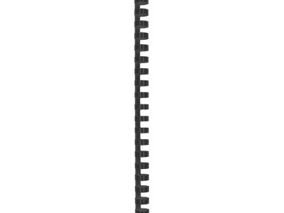 Spirala plastična za uvez do 120 listova 16mm 100/1 okrugla crna