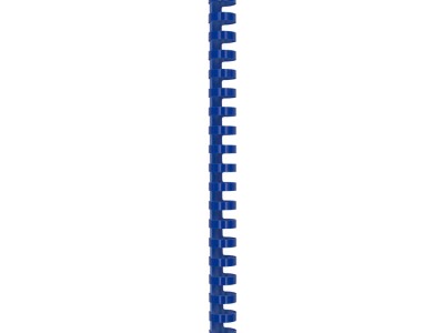 Spirala plastična za uvez do 150 listova 19mm 100/1 okrugla plava