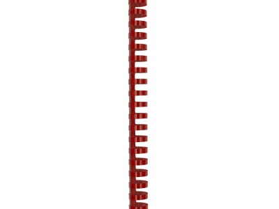 Spirala plastična za uvez do 180 listova 22mm 50/1 okrugla crvena