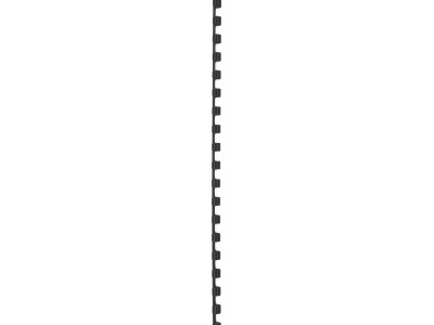 Spirala plastična za uvez do  20 listova  6mm 100/1 okrugla crna