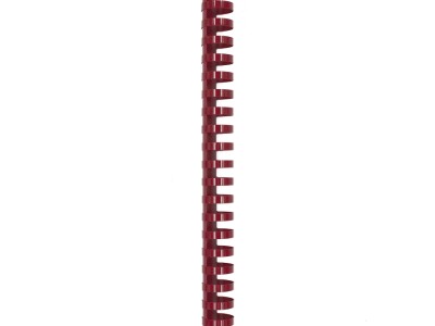 Spirala plastična za uvez do 210 listova 25mm 50/1 okrugla crvena