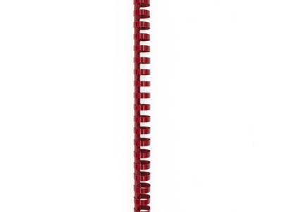 Spirala plastična za uvez do 280 listova 32mm 50/1 ovalna crvena