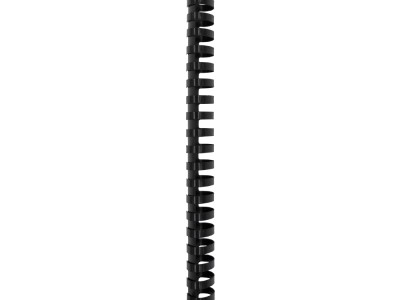 Spirala plastična za uvez do 340 listova 38mm 50/1 ovalna crna