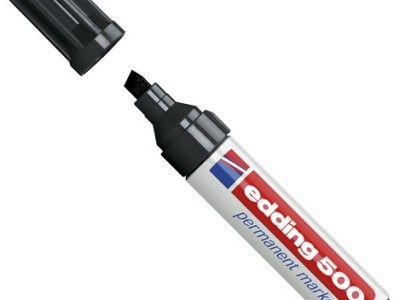 Marker permanentni 2-7mm Edding 500 klinasti vrh crni