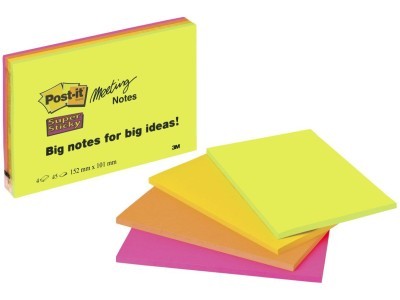 Blok samoljepljivi 152x101mm 180 listova Post-it 3M 6445 Super Sticky